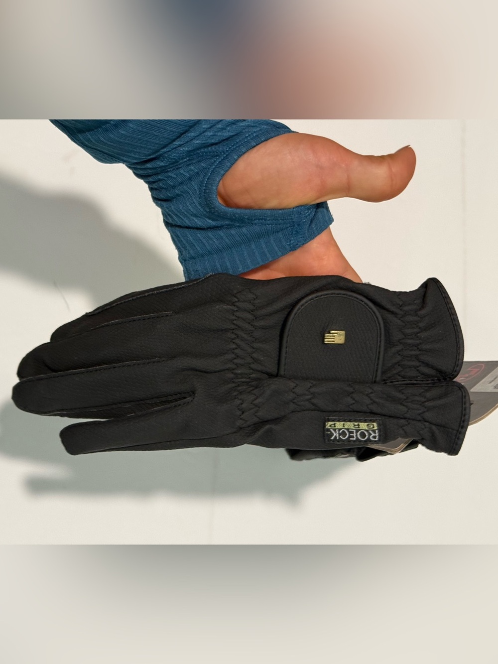 Black Roeckl Roeck Grip Riding Gloves-size 7.5 - Picture 5 of 6